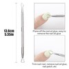 Cuticle Pusher 3Pcs Nail Tools Nail Cuticle Remover Metal Cuticle