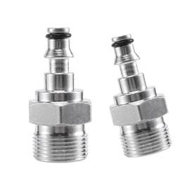 2Pcs Silver Quick Connection Pressure Washer, Hose Adapter for Vax, M22 Quick Insertion, 251562A2 Pressure Washer Parts and Accessories, Pressure Washer Replacement Parts and Accessories Pressure