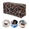 FOMIYES Leopard Print Multifunctional Cosmetics Bag Portable Toiletry Organizer for