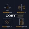 Coby Digital Alarm Clock with Powerful Speakers, Large LED Display