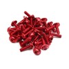 uxcell 40pcs M6 X 20mm Red Aluminum Alloy Motorcycle Hex