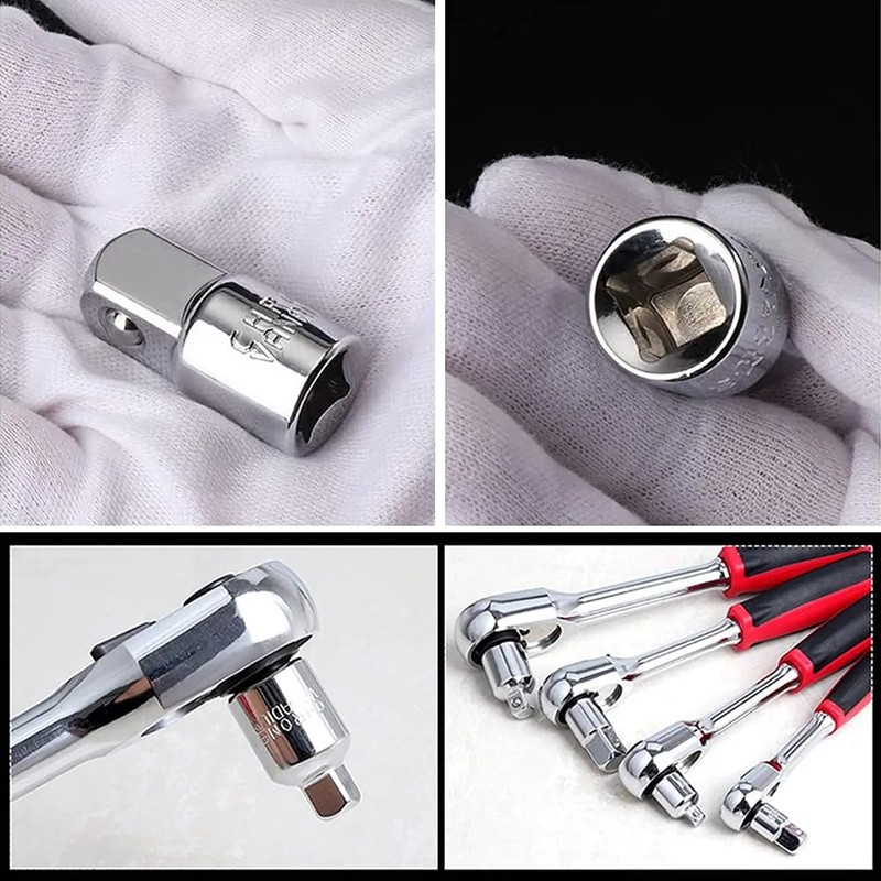 lyualma 4 Piece Socket Adapter Socket Adapter Set, 1/2 to