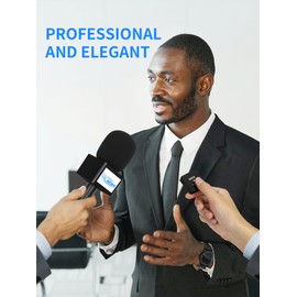 YOUSHARES Lavalier Microphone Handle for RODE Wireless GO/GO 2/ME/Pro & DJI Mic 1/2 – Includes Mic Flag & Foam Windscreen