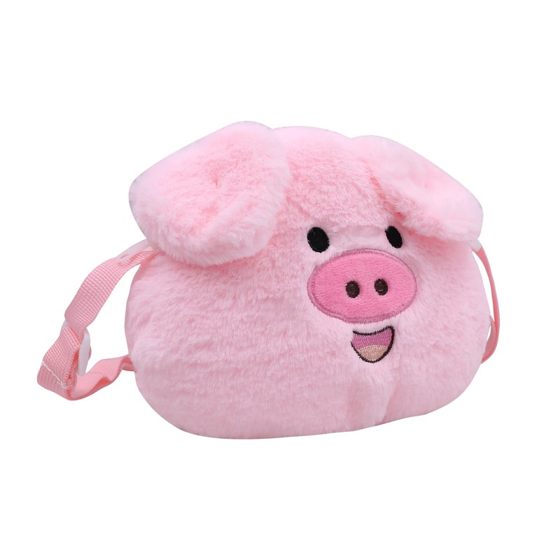 Cute Panda Bear Pig Crossbody Bag for Girls Women Plush