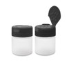 ljdeals 1 oz Plastic Spice Jars with Black Flip &