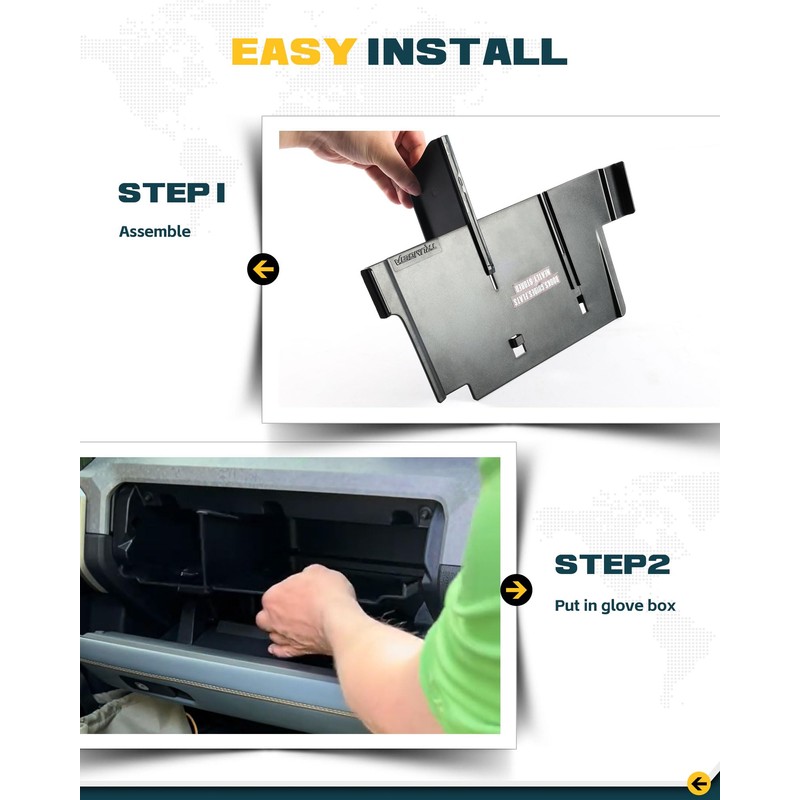 Trumgeta Glove Box Organizer Fit for 2024 2025 2026 Toyota