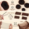 224 Pcs Hair Styling Kit: Hair Wax Stick, 100 Hiar