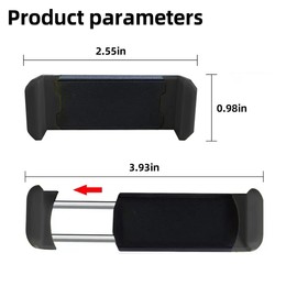 Moioee Phone Mount for Car Vent, Auto Air Vent Clip Holder, Easy Clamp Hands-Free Cradle for Air Outlet, Universal Clip-on Phone Automobile Mount, Compatible with All Smart Phones (Black)