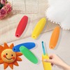 HEYLEAYAR - Ganchos de ganchillo, mango ergonómico de ganchillo, mango