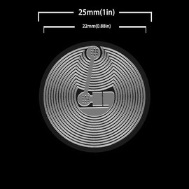 NFC Stickers NFC Tag Ntag215 NFC Sticker NFC 215 Sticker NFC Tag Sticker Round Transparent NFC Sticker Tag Compatible with Tagmo Amiibo Pack of 50