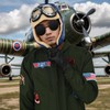 Moerstar Pig Nose Cosplay Pig Sunglasses Beard Flight Cap Goggles