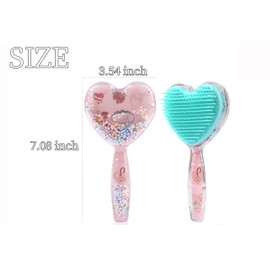 MAEELOU Heart-Shaped Puppy Brush ， Soft Dog Brush - Gentle Grooming Brush for Small Dogs, Perfect for Yorkie, Shih Tzu, Maltipoo ，Dog Hair Remover Brush (Fluorescent color)