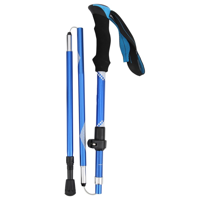 Collapsible Lightweight Aluminum Pole Hiking Stick Cane for Trekking Mountaineering