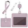 ID Card Holder - Horizontal & Vertical ID Card Case,