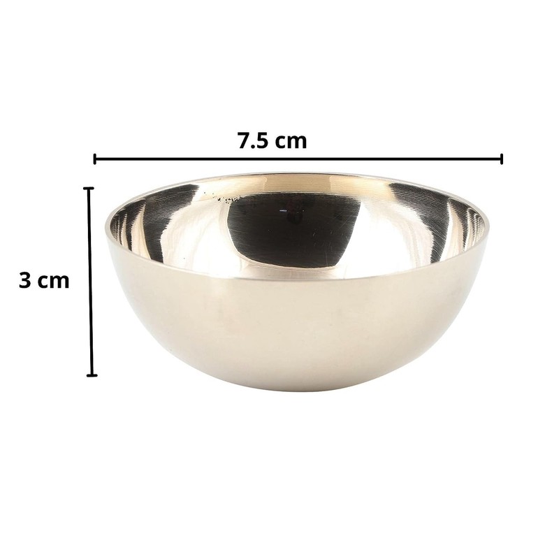 WHOLELIFEOBJECTS Bronze Kansa Vatki Cup- Bronze Kansa Natural Bowl- Ayurvedic