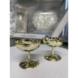 Unbranded Miniature Champagne Shot Glass Plastic Wedding Anniversary Favor Cups Gold Dozen