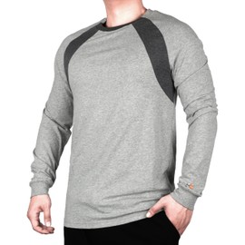 KONRECO FR Shirts for Men Summer Two Tone 4oz Lightweight Flame Resistant/Fire Retardant CAT1 Work T-Shirt Baselayer