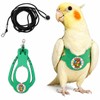 Adjustable Bird Harness & Leash Set for Small Birds,FitsBudgie,Parakeets, Conures,