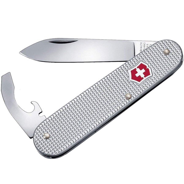 Victorinox 0.2300.26 Bantam Silver Alox 84mm Small Officer's Knife That's Practical in a Big Way in Silver 3.3 inches