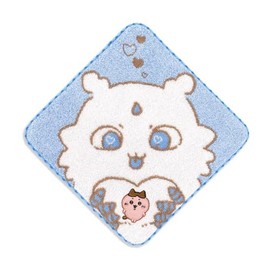 Chiikawa Clumped Together Towel Handkerchief Blue Hachaware 41-1270080 Approximately 9.8 x 9.8 inches (25 x 25 cm)