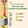 LuxGrip German Nail Clipper for Thick, Ingrown Nails. Wide Open