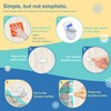 Kingwee Thumb Shower Curtain Clips, Shower Splash Guard Holders, Bathtub