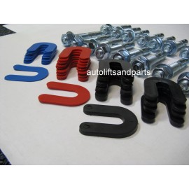 Powers 2 Post  or 4 Post Auto Lift Wedge Anchors + Leveling Shims Combo Kit 16 PC