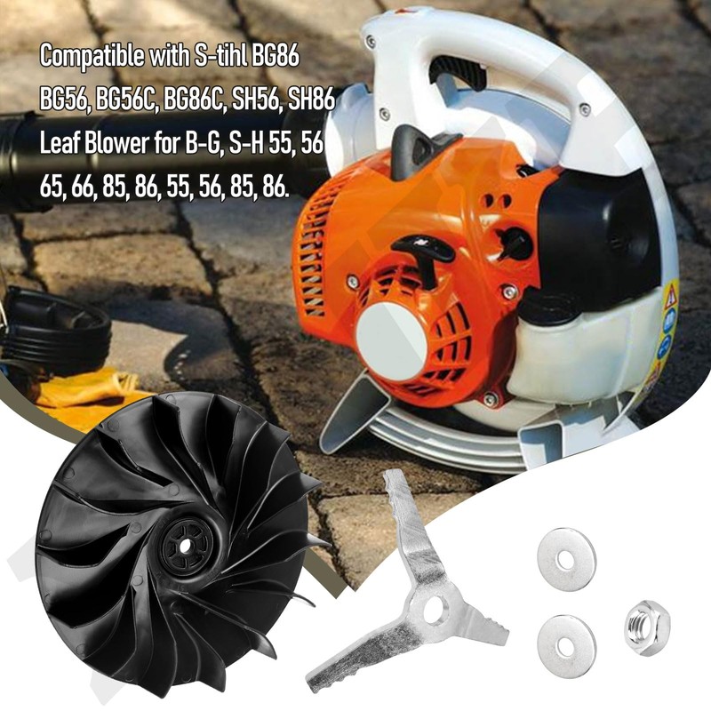4241-704-3405 Fan Wheel & 4229-768-0300 Shredder Blade for ST-IHL BG86