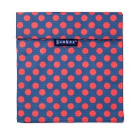 Yumbox Zero Waste Sandwich Bag- Zesty Polka Dots