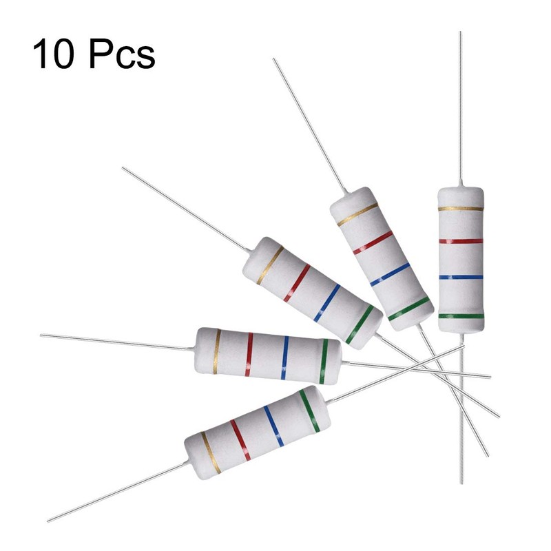 uxcell 10Pcs 5.6K Ohm Resistor, 5W 5% Tolerance Metal Oxide