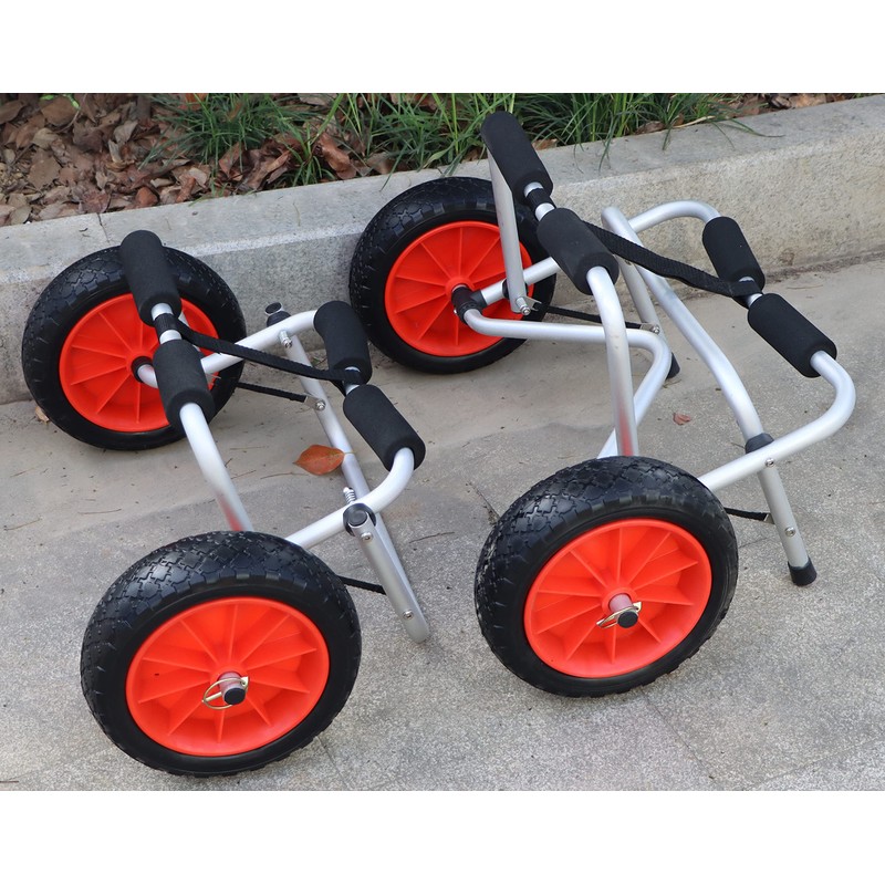 METER STAR 2pc 10" Kayak Cart Wheels, Puncture-Proof Tire Wheel