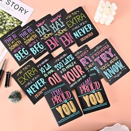 24Pcs Inspirational Gifts Bulk, Ballpoint Pens Motivational Notepads Gifts Set, 12Pcs Mini Journal Lined with stylus pens,12Pcs Pocket Notebooks Bulk Gifts Set for Teachers School Office Party Favor Supplies