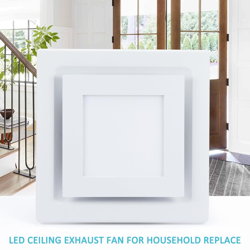 Hose Vary Bathroom Exhaust Fan with Light, 95CFM Bathroom Exhaust