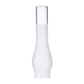 B&P Lamp® 2 5/8 Inch by 11 5/8 Inch Rayo and Central Draft Style Lamps with Frosted Design for Vintage and Antique Style Globes