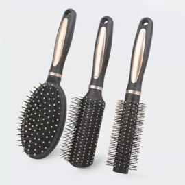 SS [에스에스_62]소프트한 빗질 머리빗 1P 쿠션빗 롤빗 납작빗 [02컬링빗／FREE] [SS_62] Soft Bristle Hair Comb 1P Cushion Comb Roller Comb Flat Comb [02 Curling Comb / FREE]