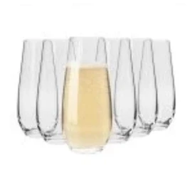 Krosno Harmony Stemless Flute 230ML 6 Gift Boxed
