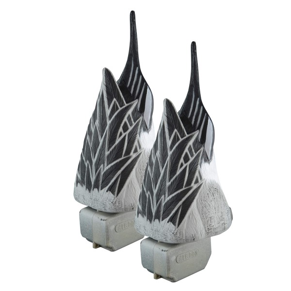 Higdon Outdoors Magnum Pintail Duck Butt Decoys, Foam-Filled, Drakes 2-Pack