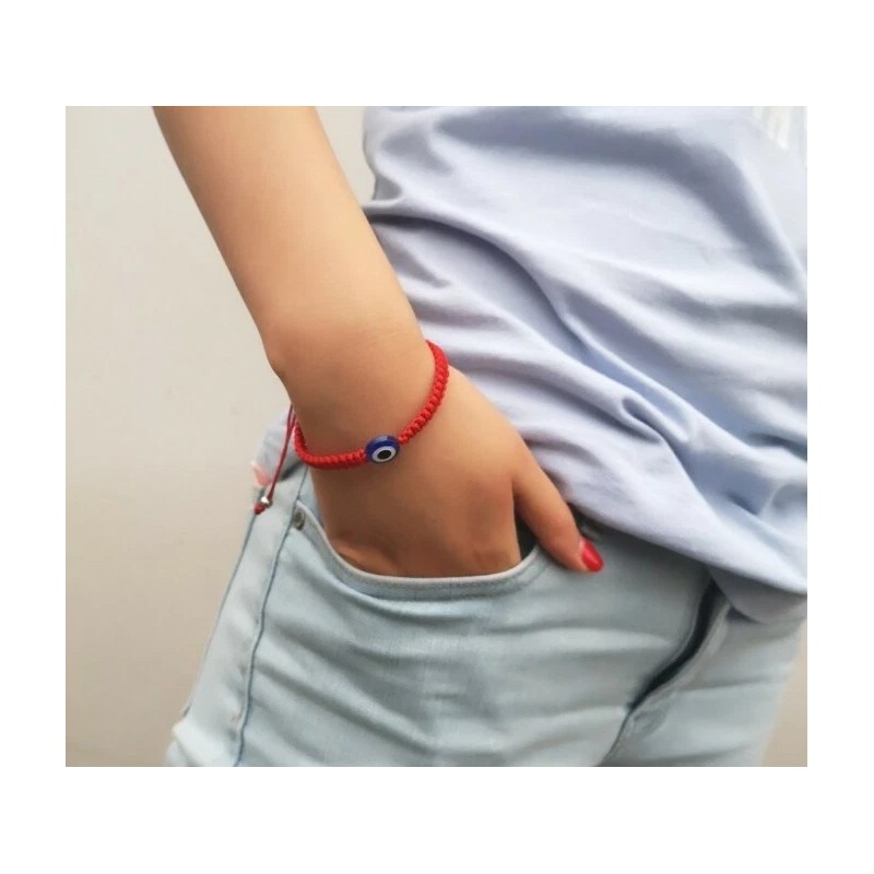Style Hand Braided Lucky Red String Charm Bracelet Women Men