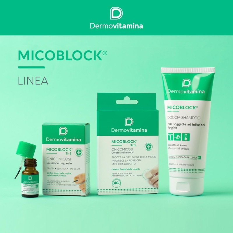 Dermovitamina - Micoblock 3in1 Onicomicosi Gel 7ml e Smalto Nude