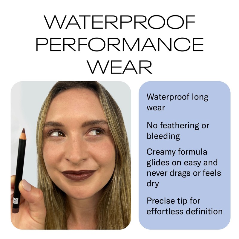 MOB Beauty Smooth Precision Waterproof Lip Liner, M147 Chocolate Port,