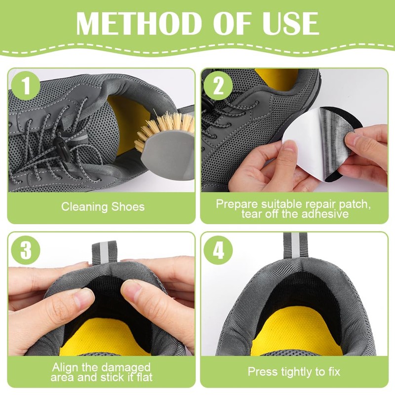 Flintronic 3 Pairs Microfiber Heel Repair Patch Repair Patch, Shoe