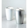 Spirella Atlanta Waste Bin HIPS White Chrome Height 30 cm