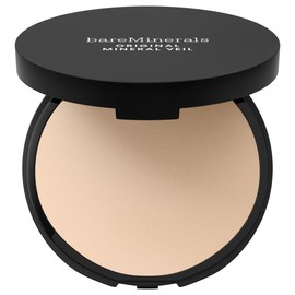 bareMinerals Original Pressed Mineral Veil Setting Powder with Puff Applicator, Matte Weightless Talc-Free Finishing Powder Makeup, Extends Makeup Wear, Vegan - Sheer Light