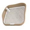 Dog Potty Tray with Raised Fences Removable Mesh Grid Pad