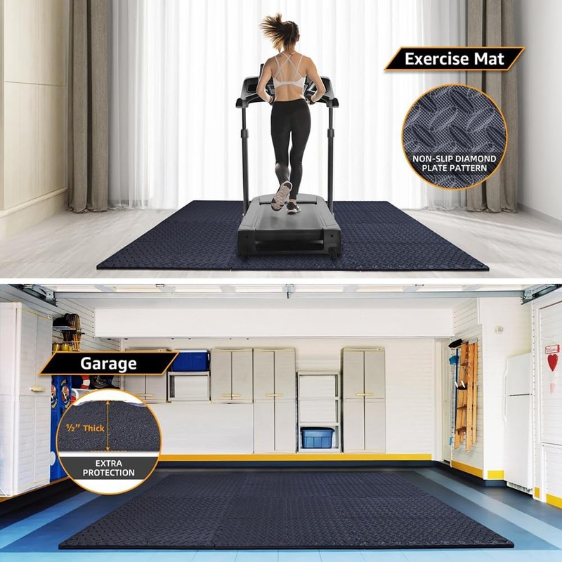 Kopinma 12 Pack Floor Exercise Mat for Home Gym or