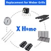 X Home 17.5" Heavier Flavorizer Bars Replacement with Front-Mounted Control,