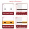 Floating Shelf Brackets-12 Pack Heavy Duty Invisible Shelf Brackets with