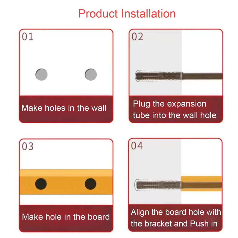 Floating Shelf Brackets-12 Pack Heavy Duty Invisible Shelf Brackets with