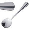 Olympia D601 18/0 Stainless Steel Baguette Soup Spoon, 173mm Length,