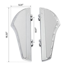 TCMT Rider Driver Floorboard Footboard Fit For Harley Touring Road King Road Glide Street Glide Electra Glide 2000-2025 Softail 2000-2017 Trike 2009-2013